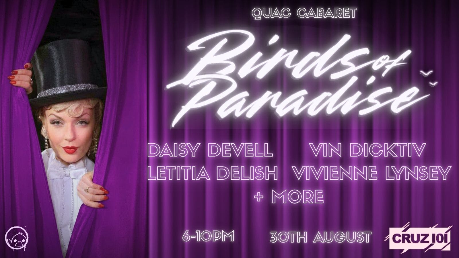 Birds of Paradise — Cruz 101 x QuAC Cabaret